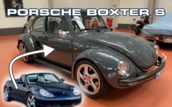 2000 款保时捷 Boxster S 配备大众甲壳虫车身 耗时两年打造