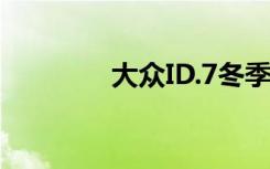 大众ID.7冬季测试谍照出现