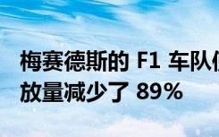 梅赛德斯的 F1 车队使用生物燃料将货运碳排放量减少了 89%