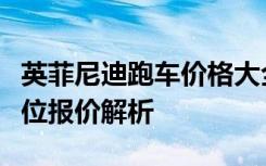 英菲尼迪跑车价格大全：从入门到高端，全方位报价解析