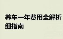 养车一年费用全解析：从预算到实际支出的详细指南