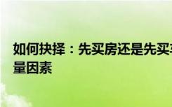 如何抉择：先买房还是先买车？全面解读你的选择背后的考量因素