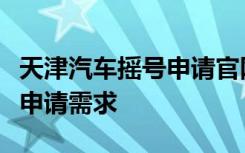 天津汽车摇号申请官网：一站式解决您的摇号申请需求