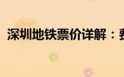 深圳地铁票价详解：费用、优惠及购票方式