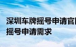 深圳车牌摇号申请官网指南：一站式解决你的摇号申请需求